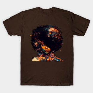 afro vintage style T-Shirt